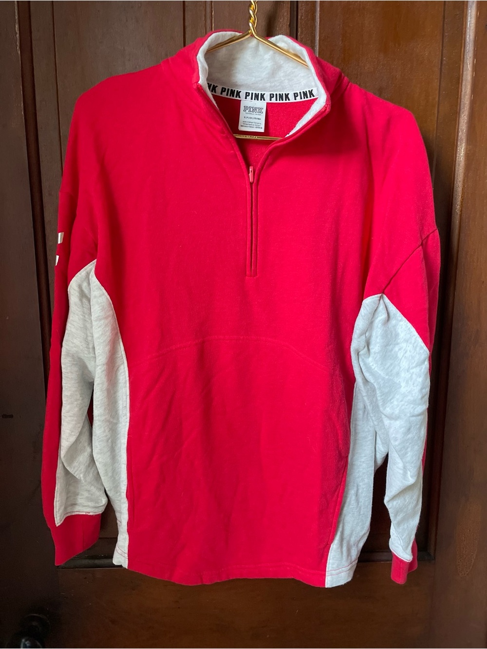 Victoria's Secret / Pink women's size small red pullover sweatshirt